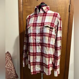 Goodfellow men’s large button up plaid shirt